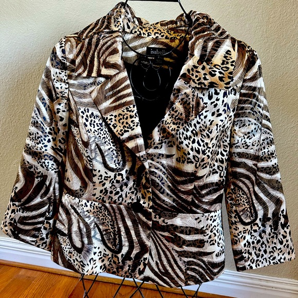 ISABELLA Animal Print Jacket - Picture 1 of 5